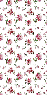 Roller blind for large window Pink flower