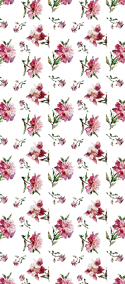 Roller blind for large window Pink flower
