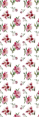 Roller blind for large window Pink flower