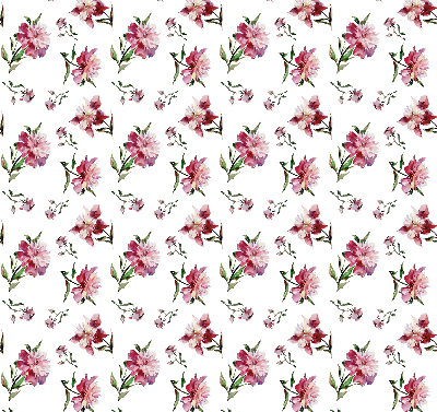Roller blind for large window Pink flower