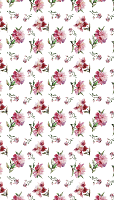 Roller blind for large window Pink flower