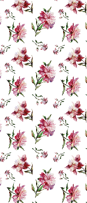 Roller blind for large window Pink flower