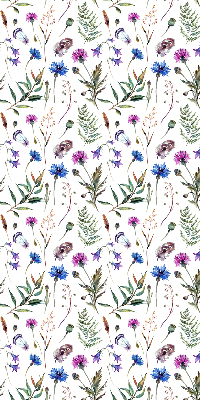 Fabric roller blind Colorful flowers
