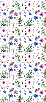 Fabric roller blind Colorful flowers