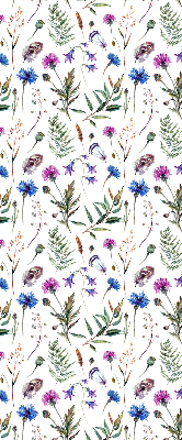 Fabric roller blind Colorful flowers