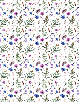 Fabric roller blind Colorful flowers
