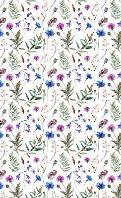 Fabric roller blind Colorful flowers