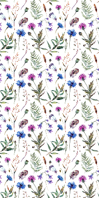 Fabric roller blind Colorful flowers