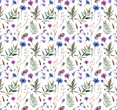 Fabric roller blind Colorful flowers