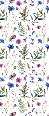 Fabric roller blind Colorful flowers