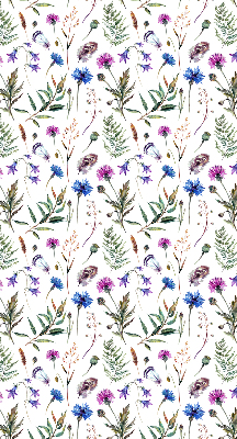 Fabric roller blind Colorful flowers