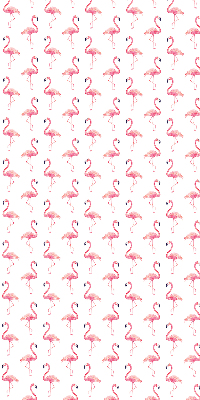 Modern roller blind Flamingos