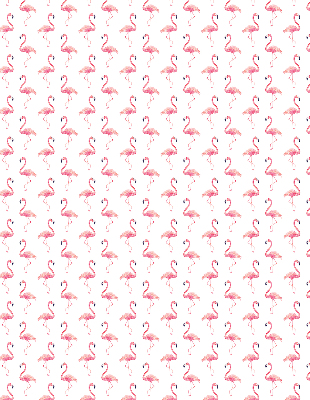 Modern roller blind Flamingos