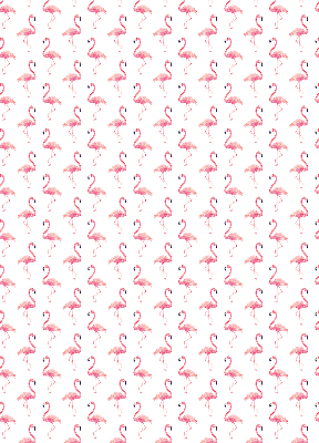 Modern roller blind Flamingos