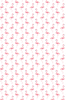 Modern roller blind Flamingos