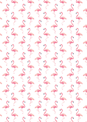 Modern roller blind Flamingos
