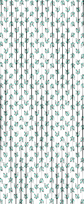 Roller blind for large window Small colorful fir trees