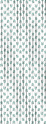 Roller blind for large window Small colorful fir trees