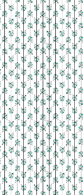 Roller blind for large window Small colorful fir trees