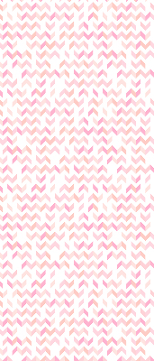 Fabric roller blind Pink up and down arrows