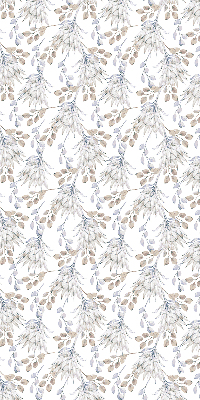 Modern roller blind White flowers