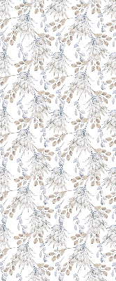 Modern roller blind White flowers