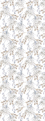 Modern roller blind White flowers