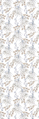Modern roller blind White flowers