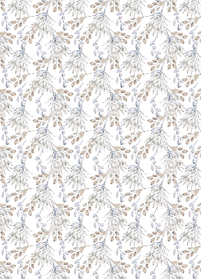 Modern roller blind White flowers