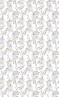 Modern roller blind White flowers
