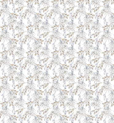Modern roller blind White flowers