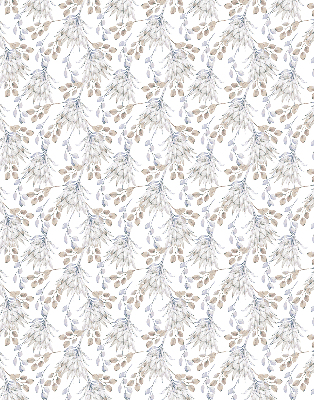 Modern roller blind White flowers