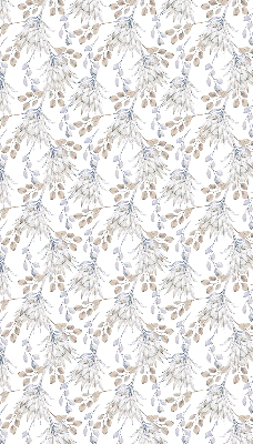 Modern roller blind White flowers