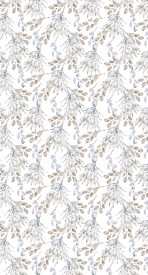 Modern roller blind White flowers