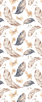 Roller blind for large window Leaves