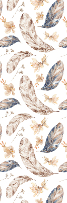 Roller blind for large window Leaves