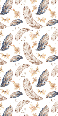 Roller blind for large window Leaves