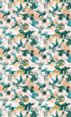 Modern roller blind Birds and colorful spots