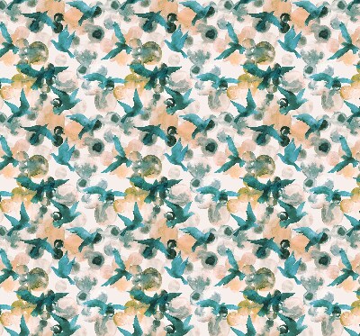 Modern roller blind Birds and colorful spots