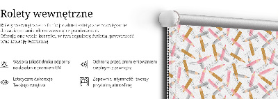 Fabric roller blind Crayons