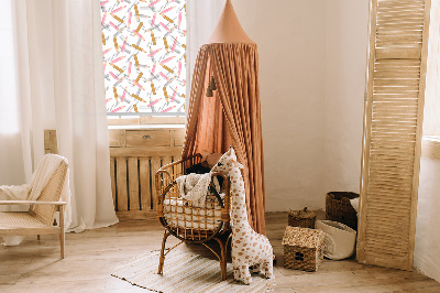 Fabric roller blind Crayons