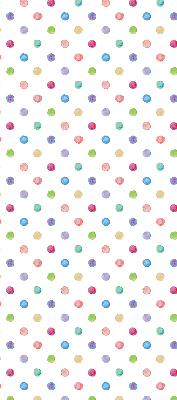 Modern roller blind Colorful dots