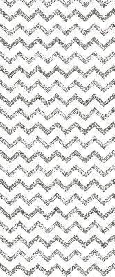Roller blind for large window Gray horizontal zigzags