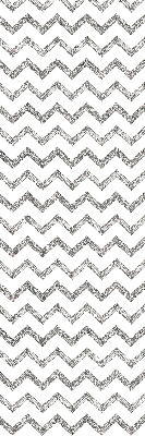 Roller blind for large window Gray horizontal zigzags