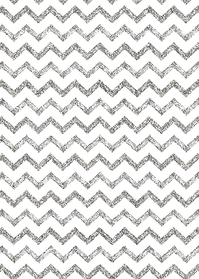 Roller blind for large window Gray horizontal zigzags