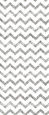 Roller blind for large window Gray horizontal zigzags