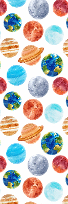 Fabric roller blind Planets