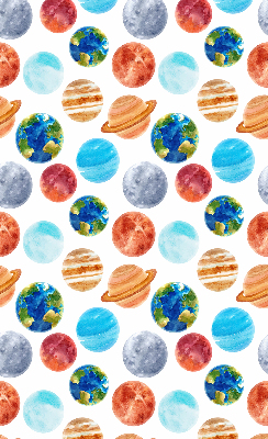Fabric roller blind Planets