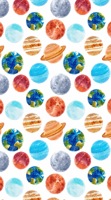 Fabric roller blind Planets