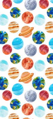 Fabric roller blind Planets